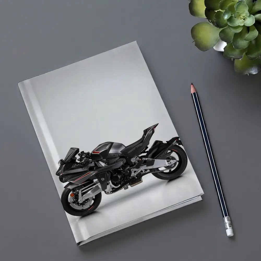 Kawasaki Ninja H2 Black Sport Bike – Notebooks
