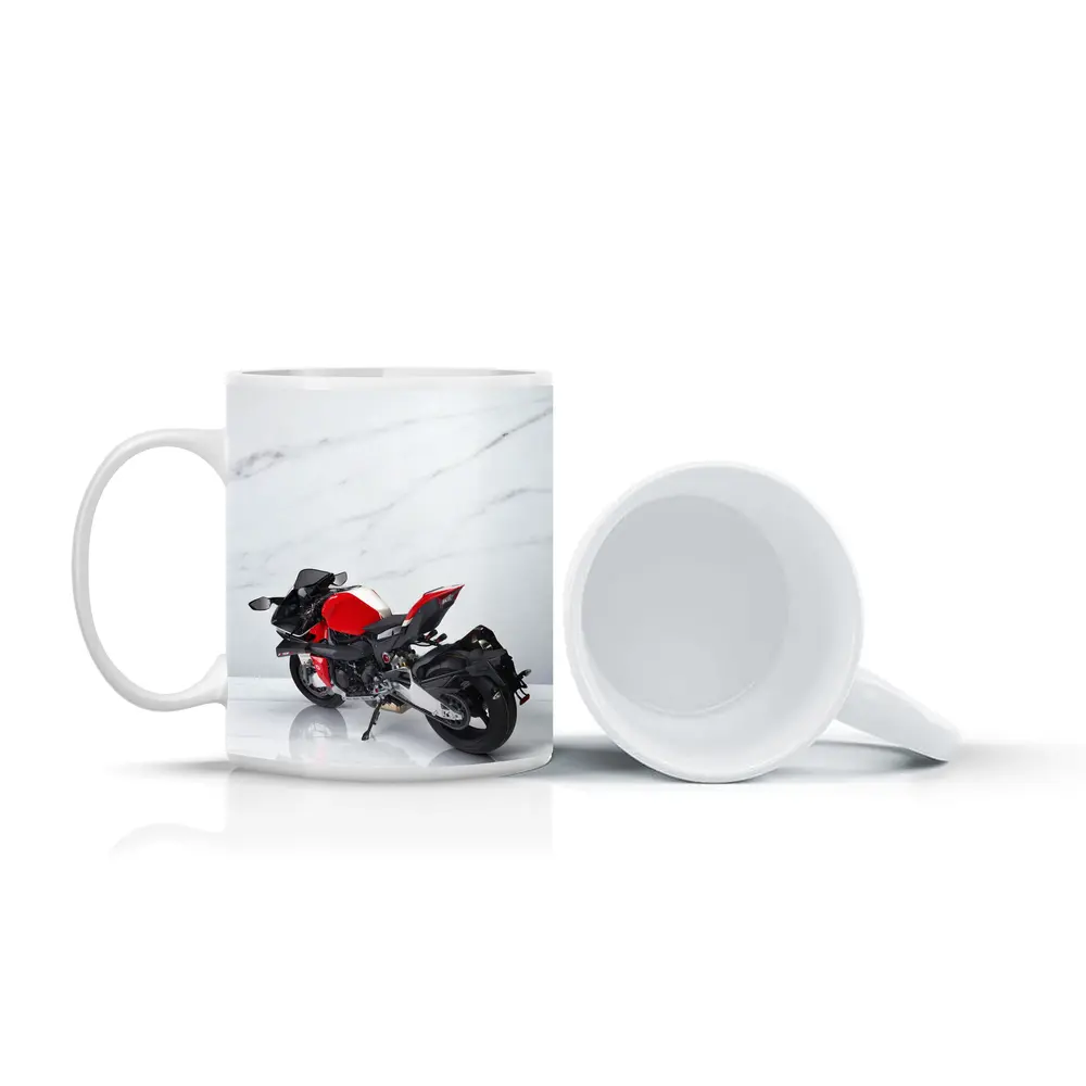 Red MV Agusta Sport Bike Marble Background – Mugs