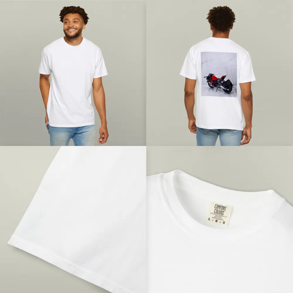Red MV Agusta Sport Bike Marble Background – T-Shirts