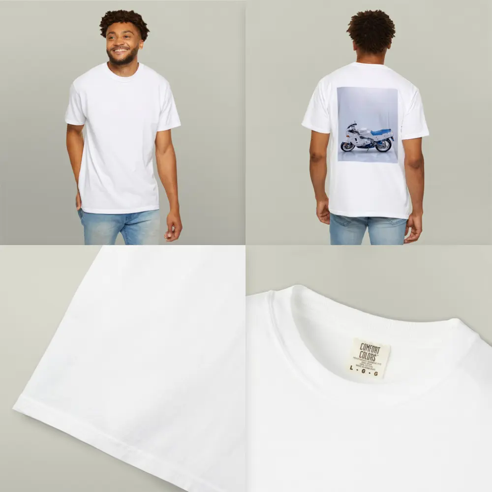 Bimota Motorcycle White Blue Studio Shot – T-Shirts