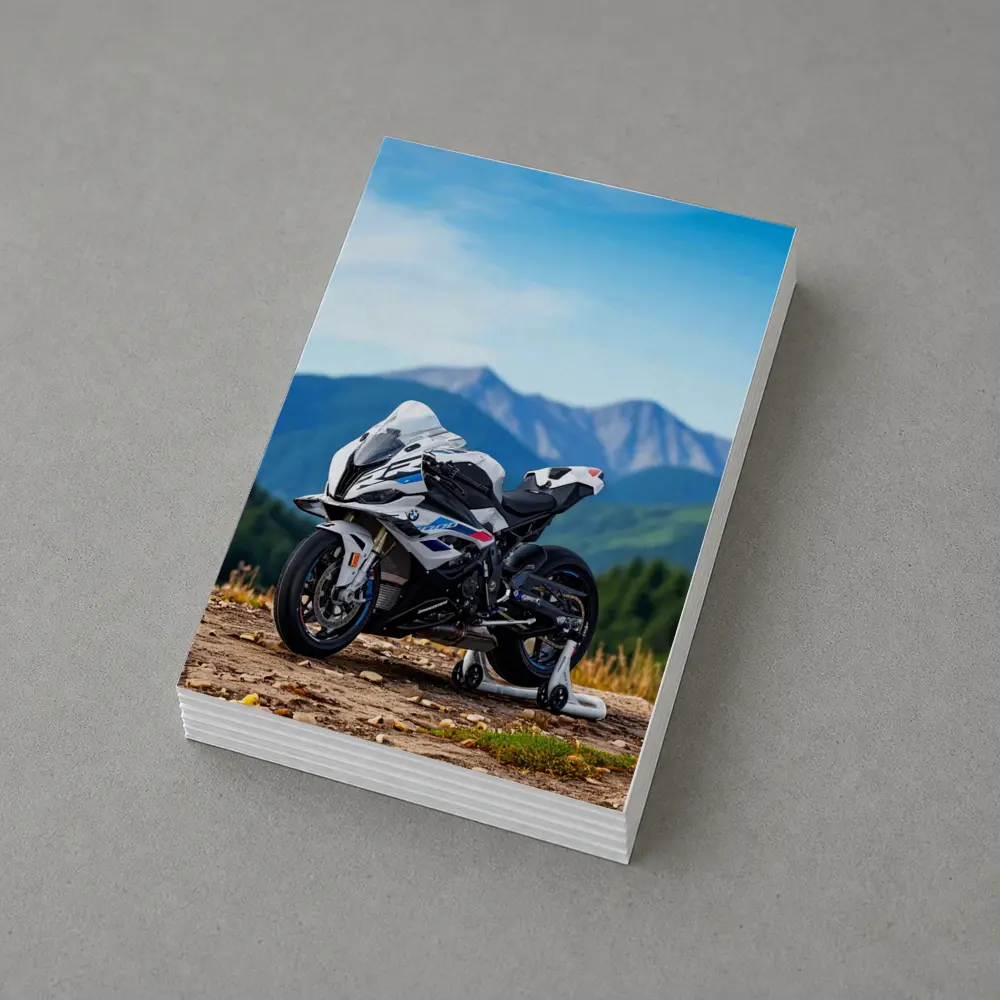 BMW S1000RR Sport Bike Mountain Backdrop – Postcards