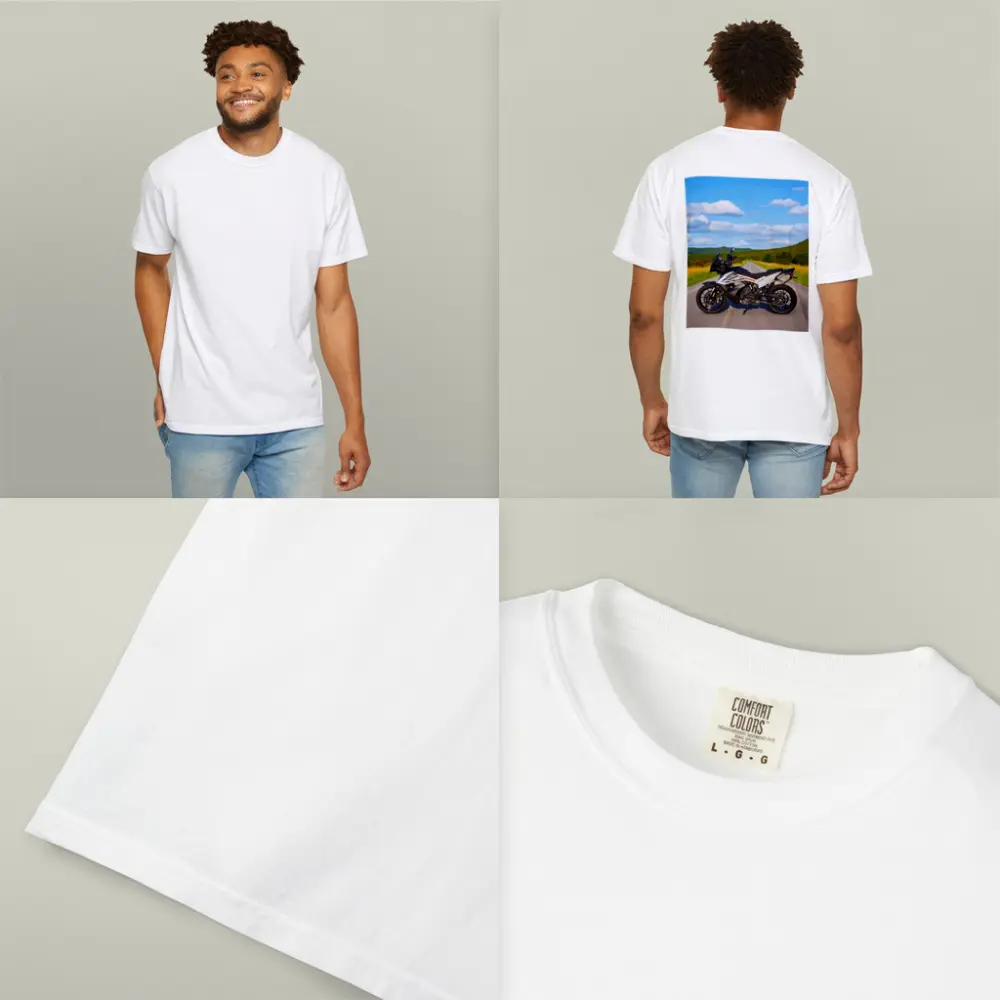 KTM Adventure Motorcycle On Open Country Road – T-Shirts