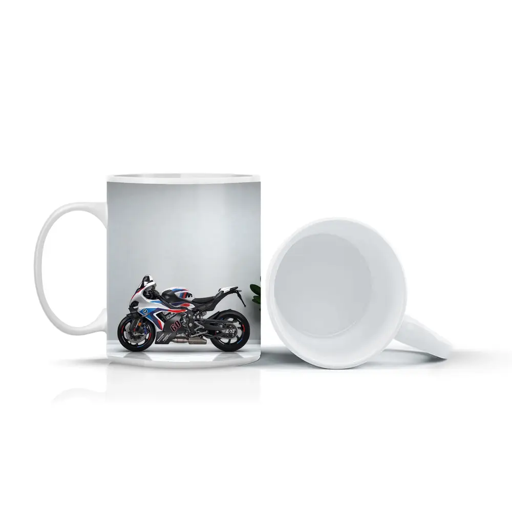 BMW M RR Sport Bike White Room – Mugs