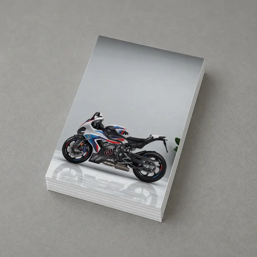 BMW M RR Sport Bike White Room – Postcards