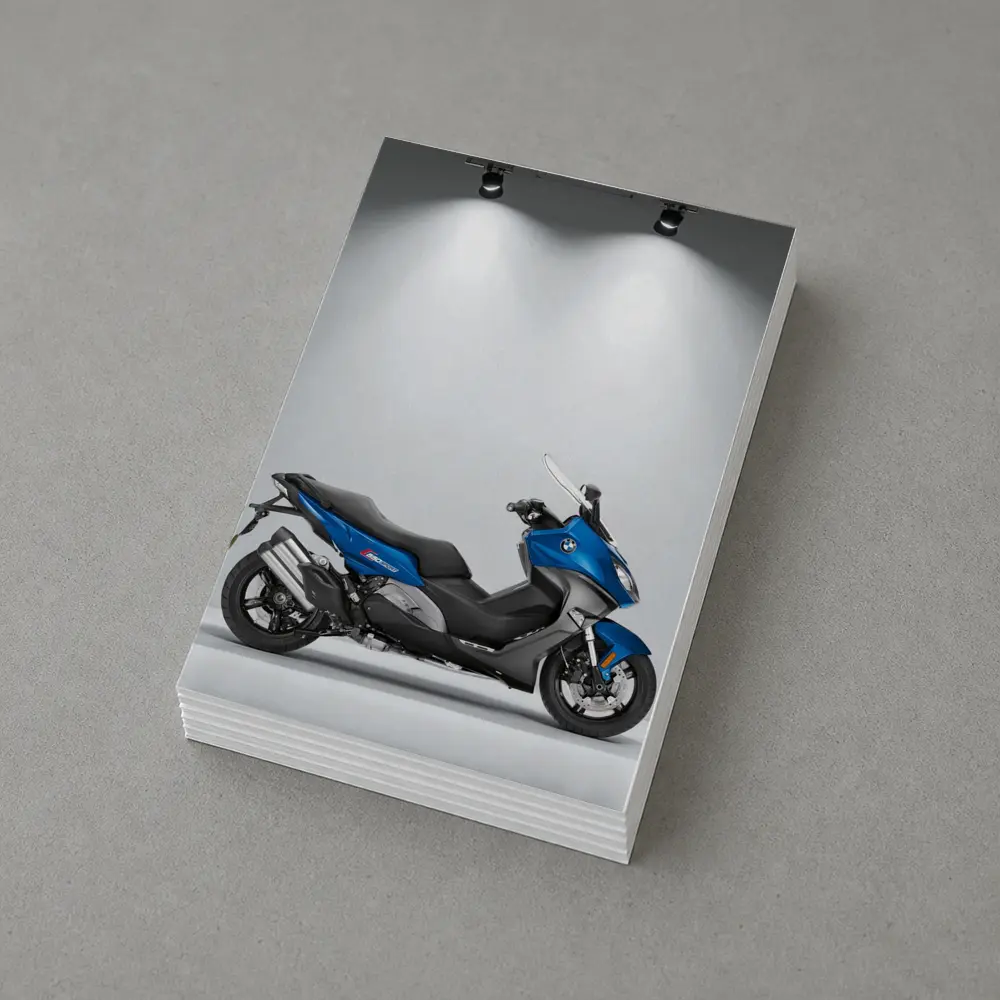 BMW Scooter Blue Studio Showroom Display – Postcards