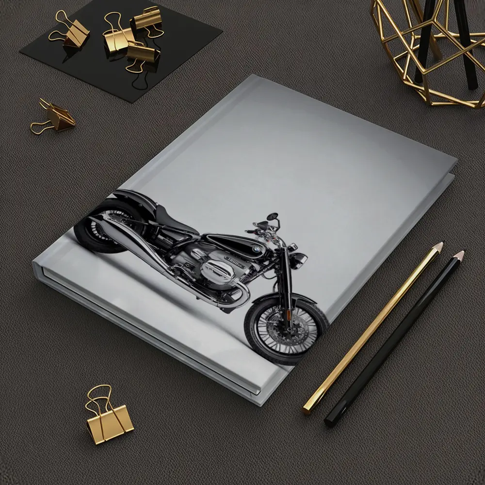 BMW R18 Cruiser Motorcycle Gray Studio Background – Notebooks