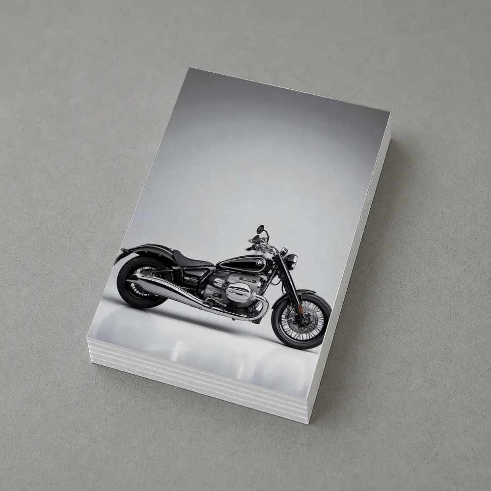 BMW R18 Cruiser Motorcycle Gray Studio Background – Postcards