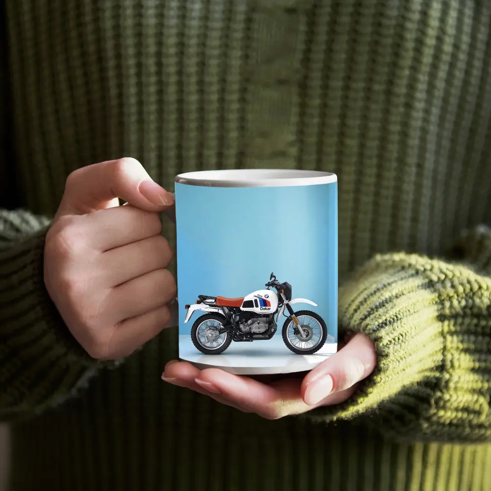 BMW Paris Dakar Motorcycle Blue Studio – Mugs