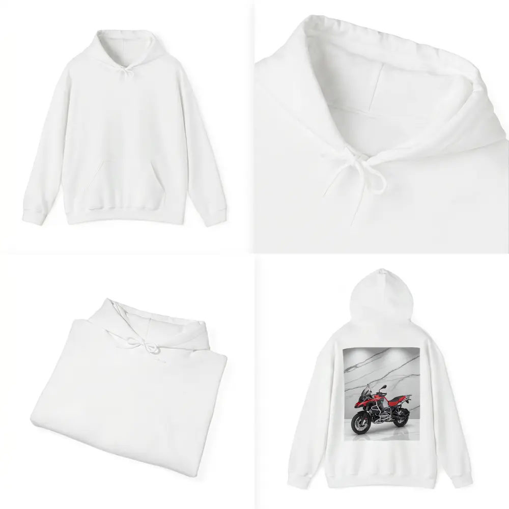 BMW R1250GS Adventure Motorcycle Marble Background – Hoodies