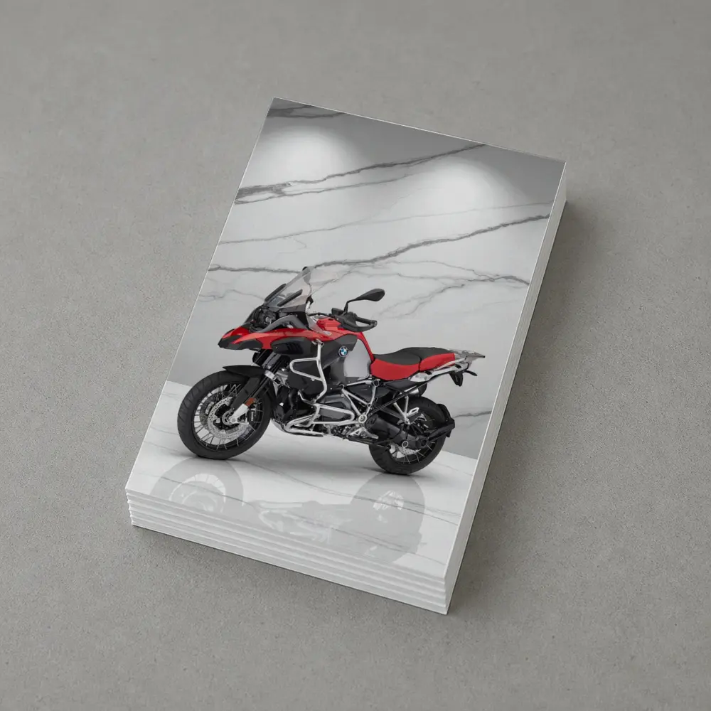 BMW R1250GS Adventure Motorcycle Marble Background – Postcards
