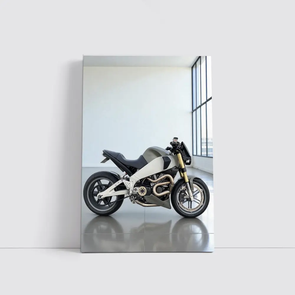 Modern Naked Streetfighter Motorcycle Studio White – Wall Art