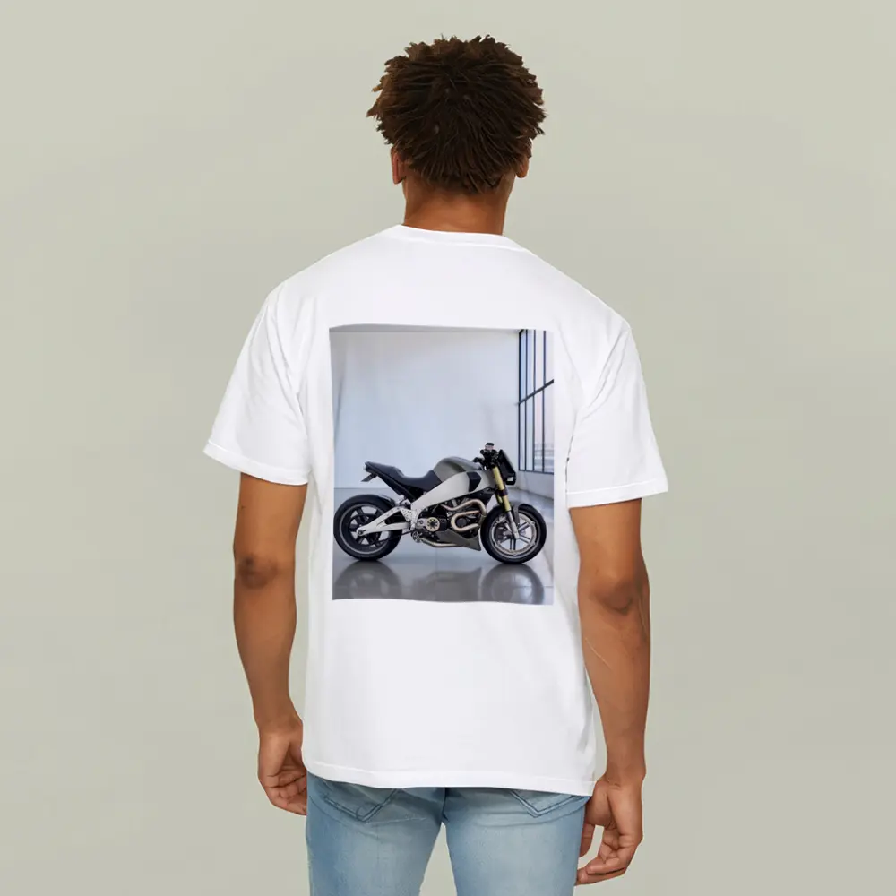 Modern Naked Streetfighter Motorcycle Studio White – T-Shirts