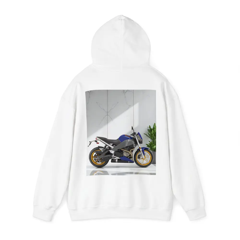 Buell Streetfighter Motorcycle Blue Marble Interior – Hoodies