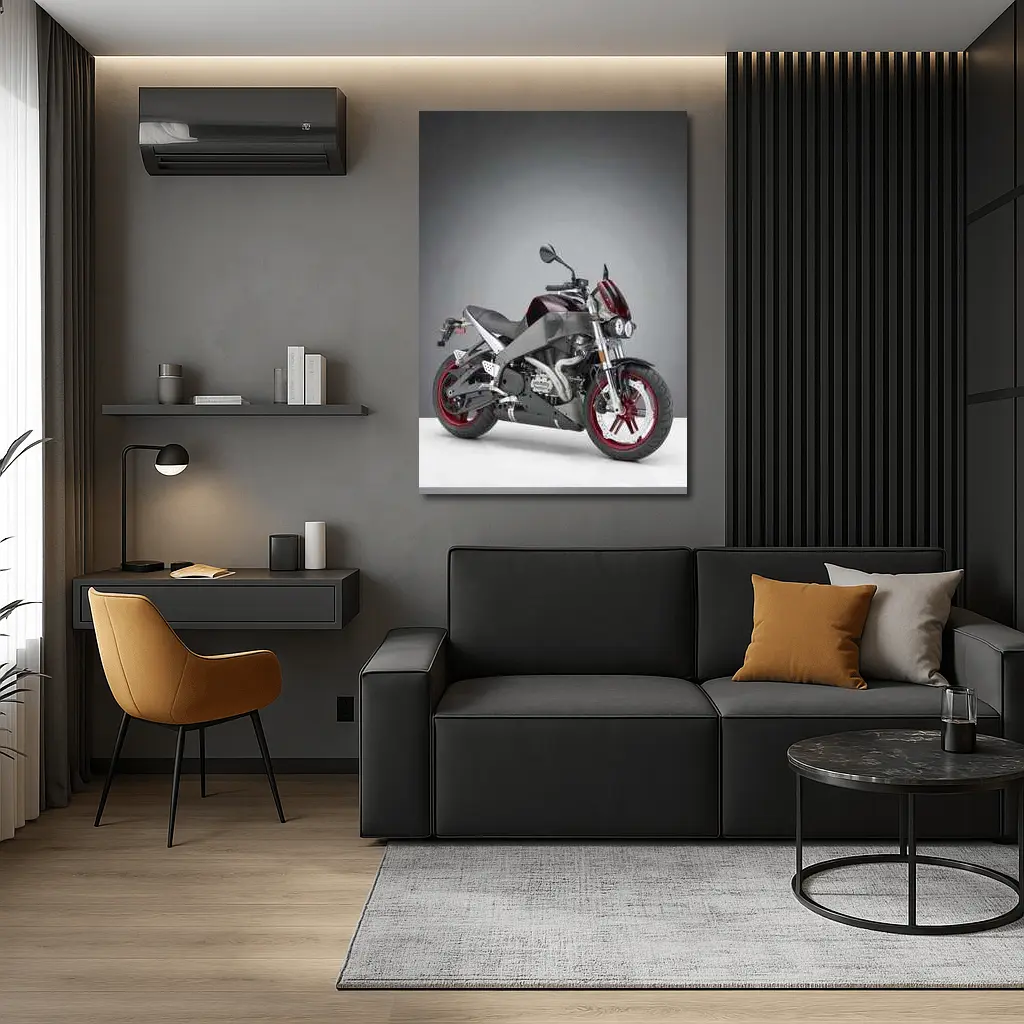 Buell Naked Streetfighter Motorcycle Gray Studio – Wall Art