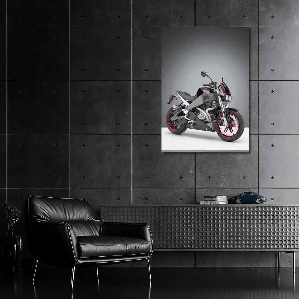Buell Naked Streetfighter Motorcycle Gray Studio – Wall Art