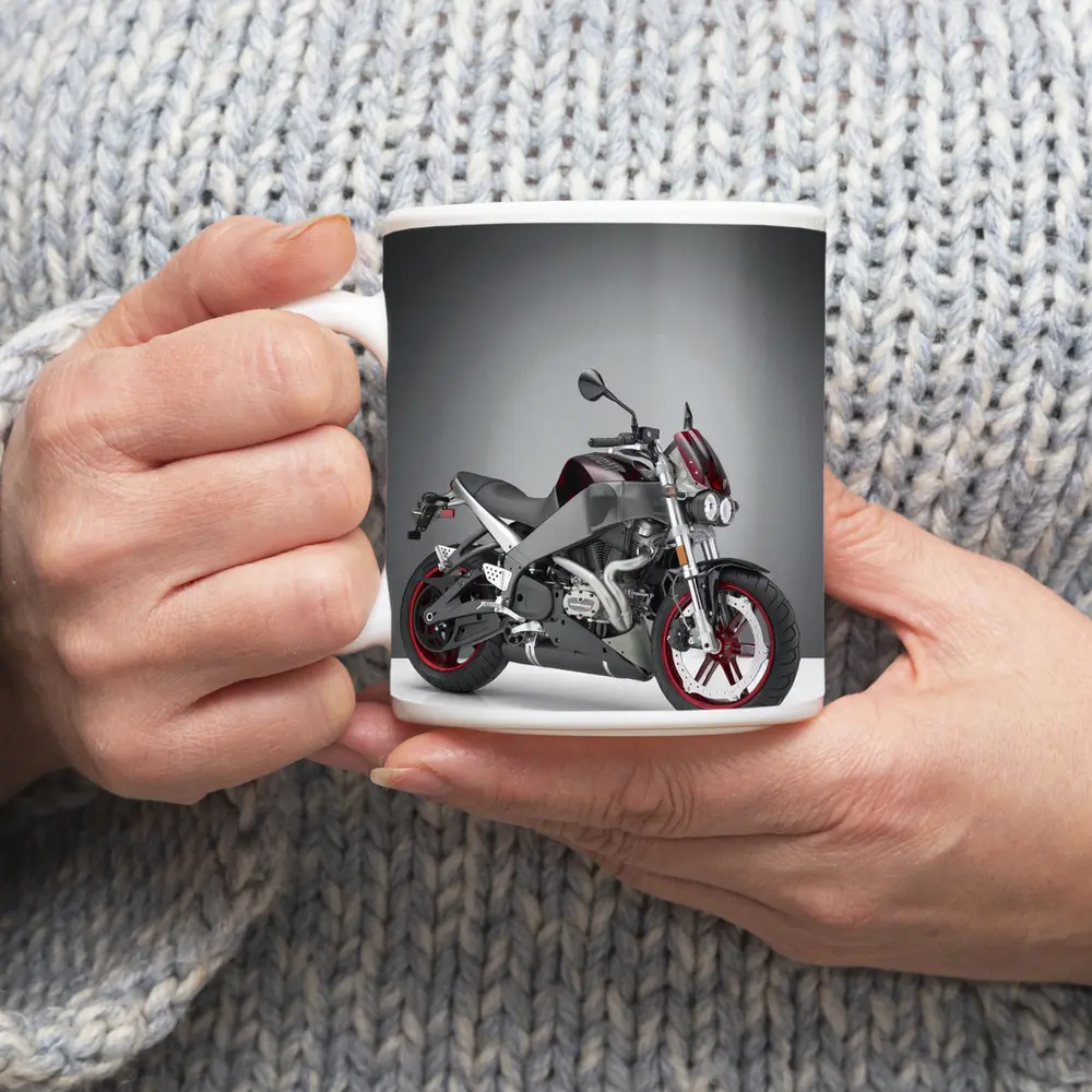 Buell Naked Streetfighter Motorcycle Gray Studio – Mugs