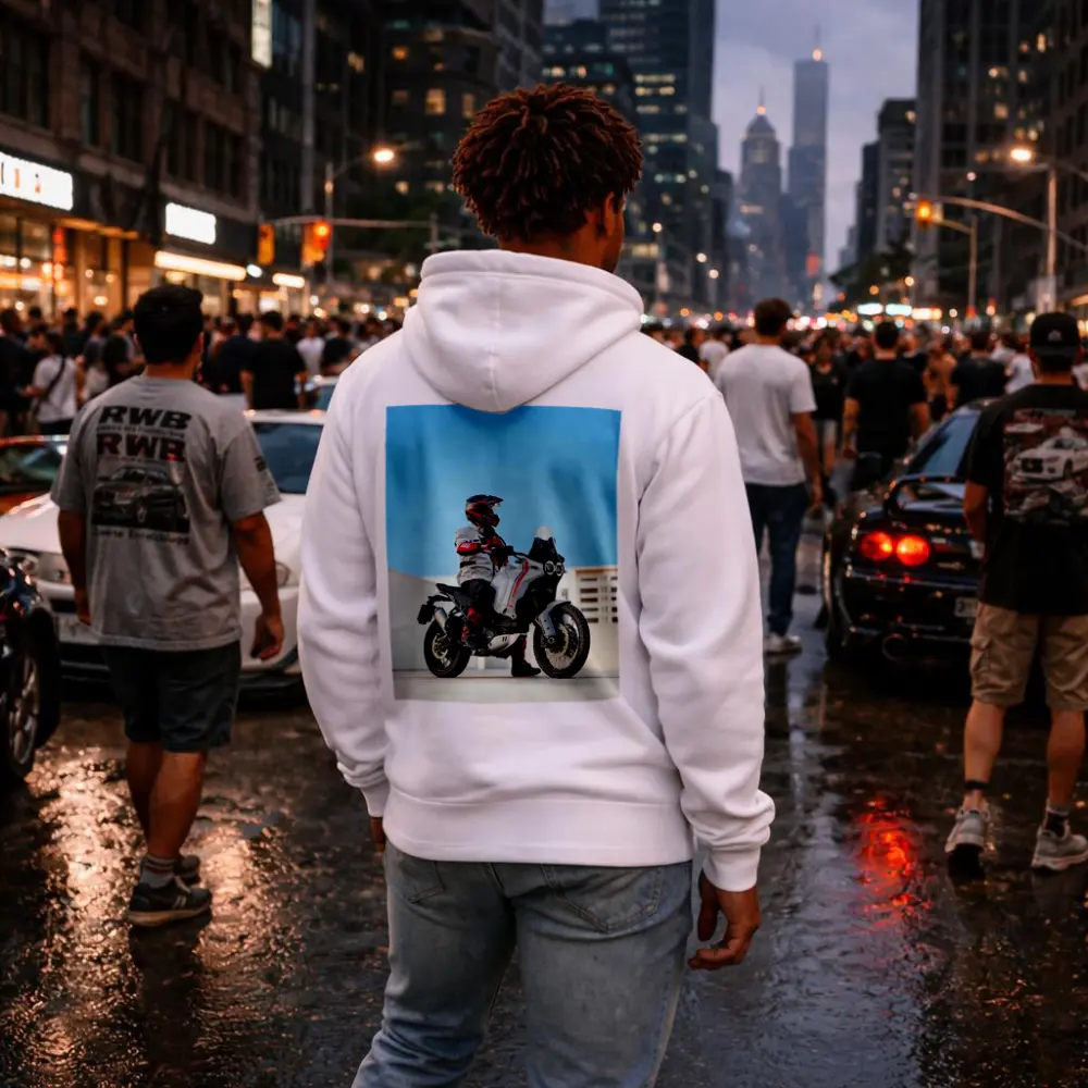Ducati Desert Sled Rider Urban Rooftop – Hoodies