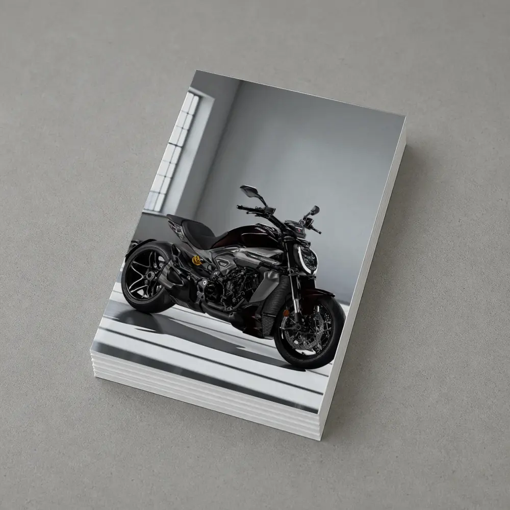 Ducati Diavel Motorcycle Dark Studio Setting – Postcards