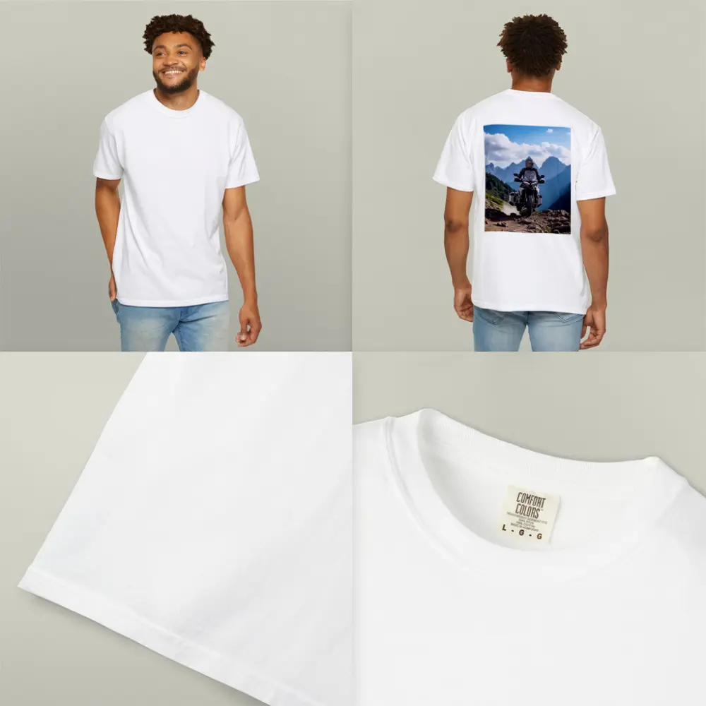 Adventure Motorcycle Rider Rocky Mountain Trail – T-Shirts