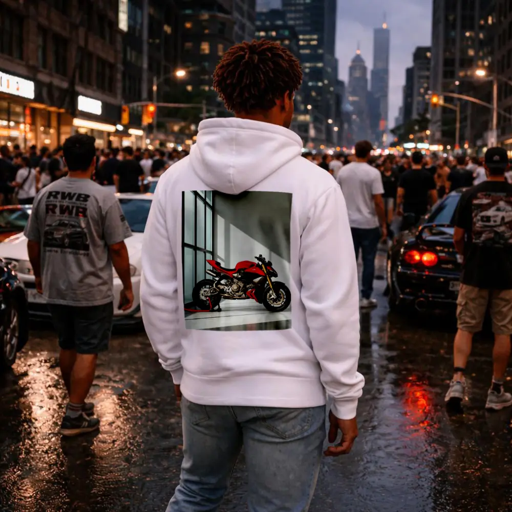 Ducati Streetfighter V4 Red Indoor Studio – Hoodies