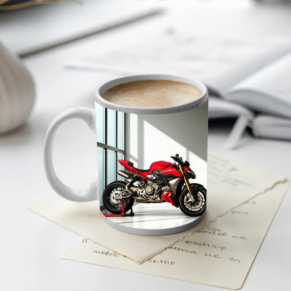 Ducati Streetfighter V4 Red Indoor Studio – Mugs