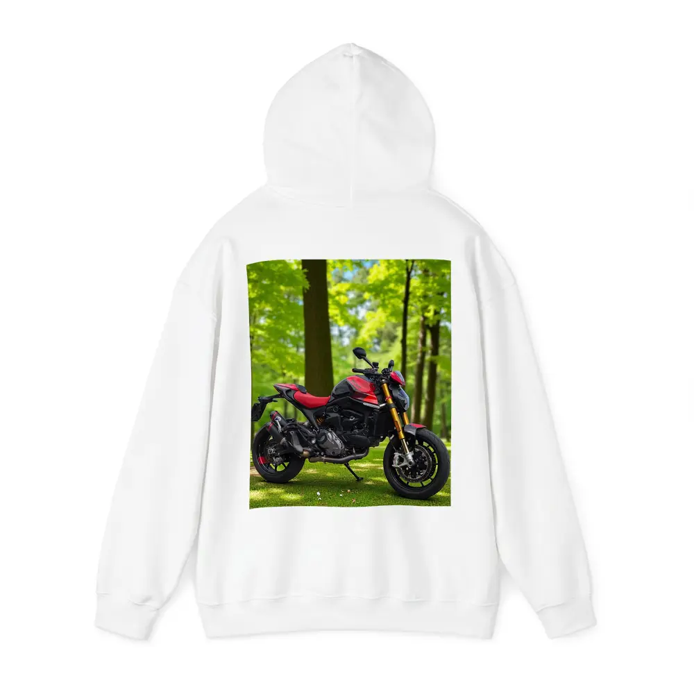 Ducati Monster Red Black Motorcycle Green Park – Hoodies