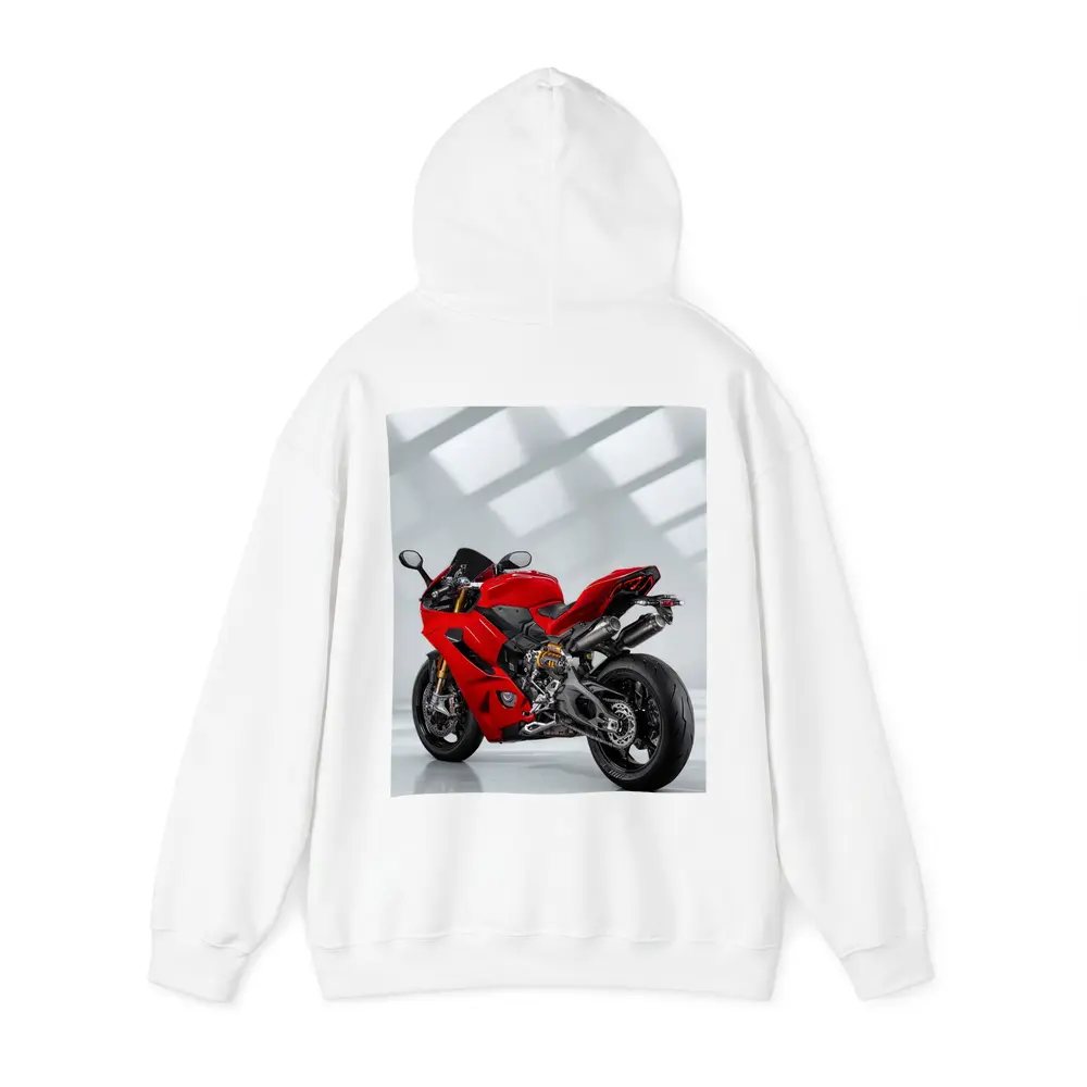 Red Ducati Panigale Superbike Studio Shot – Hoodies