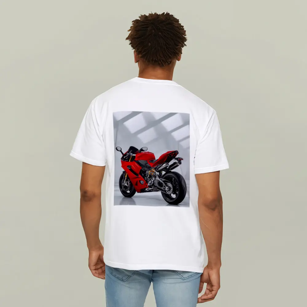 Red Ducati Panigale Superbike Studio Shot – T-Shirts