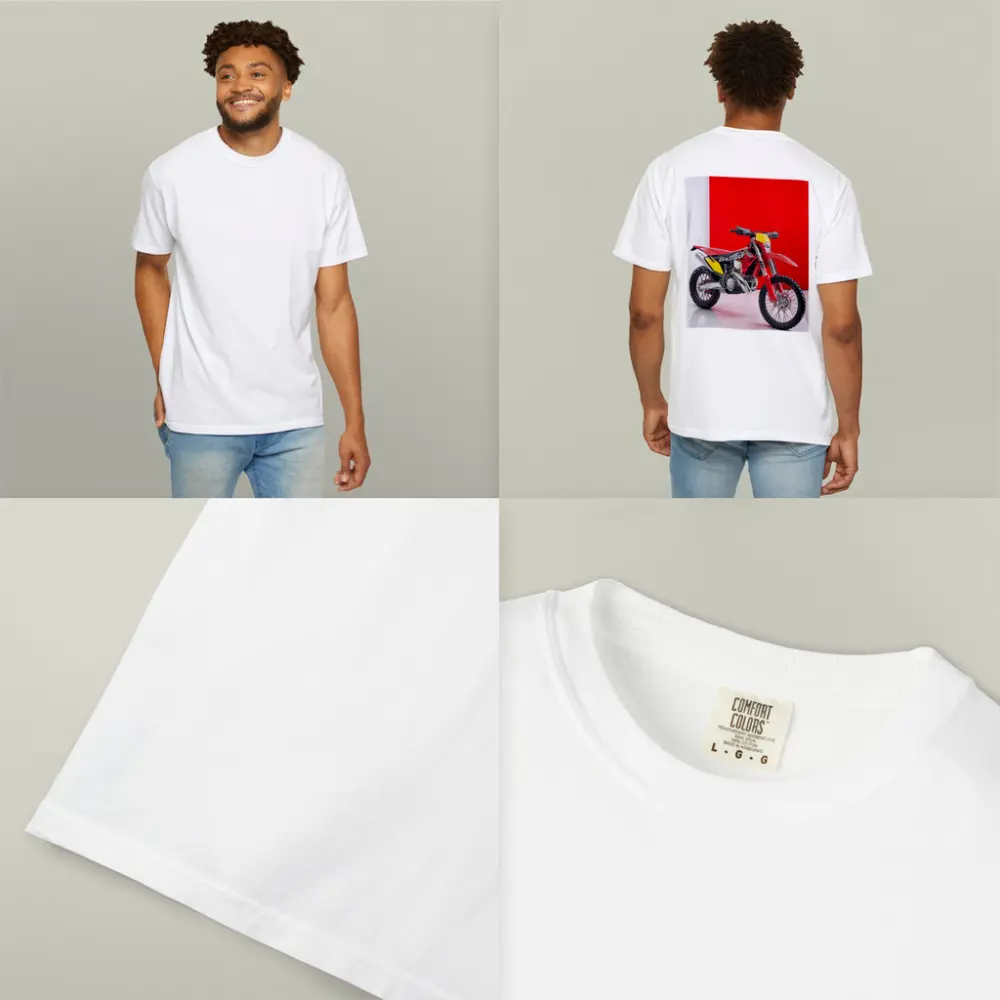 GASGAS Red Dirt Bike Against Red Background – T-Shirts