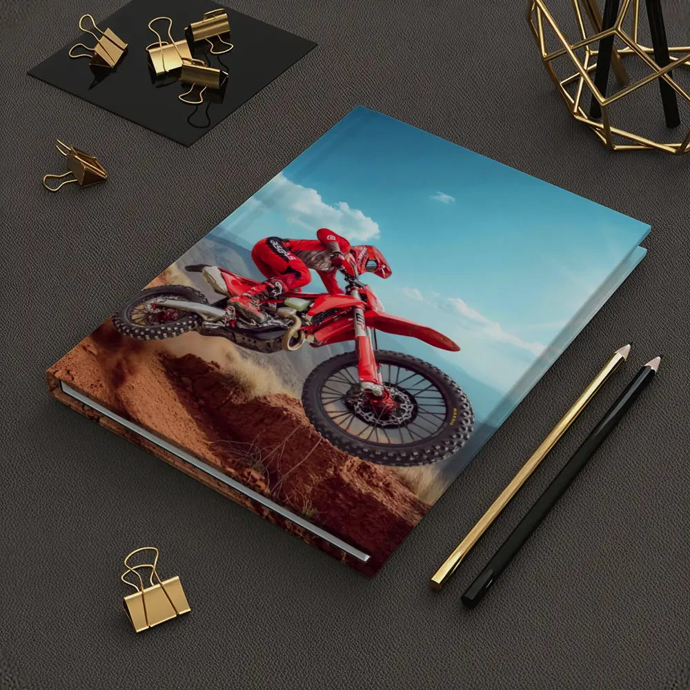 GASGAS Rider Jumping Red Desert Hills – Notebooks