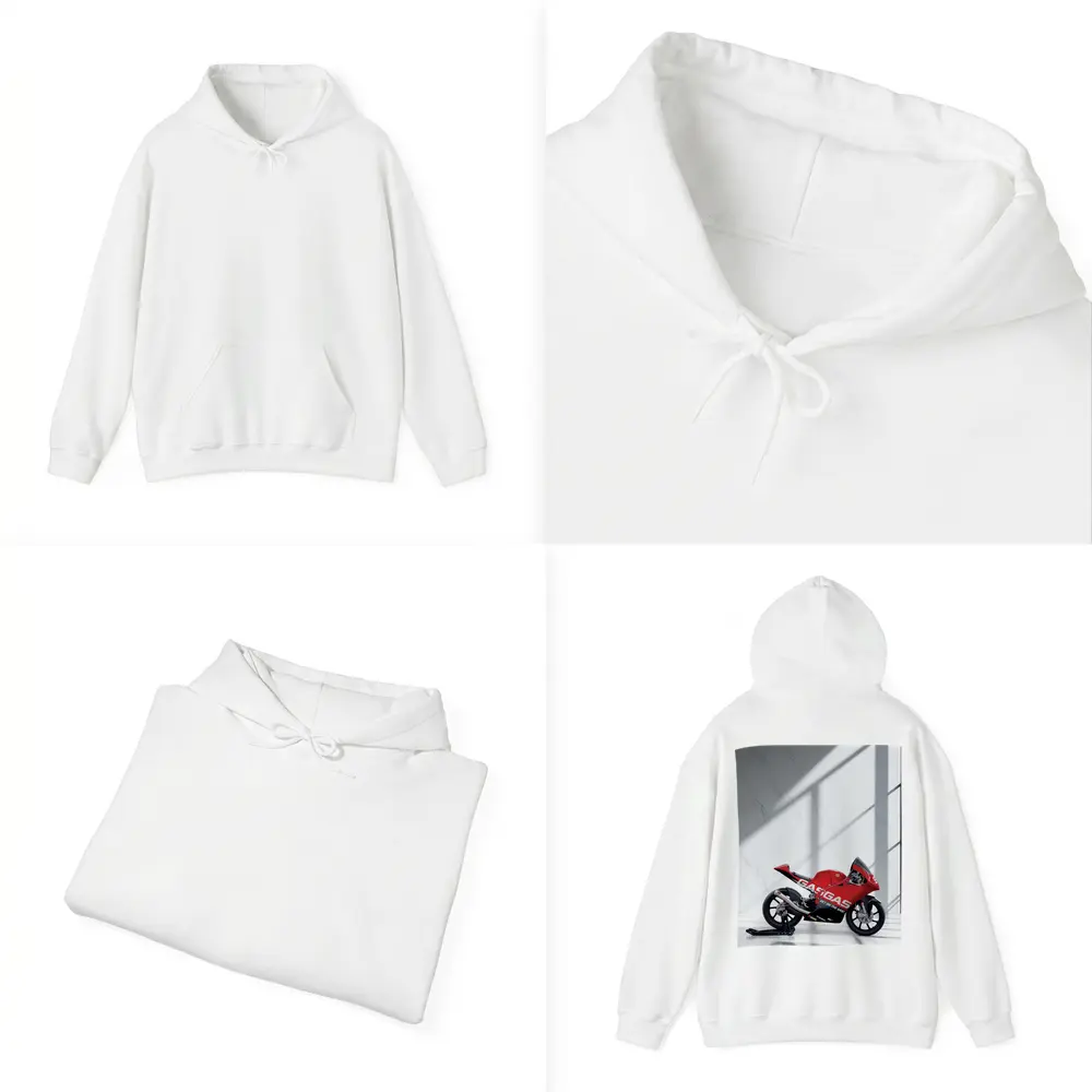 GasGas Red Race Motorcycle White Studio – Hoodies