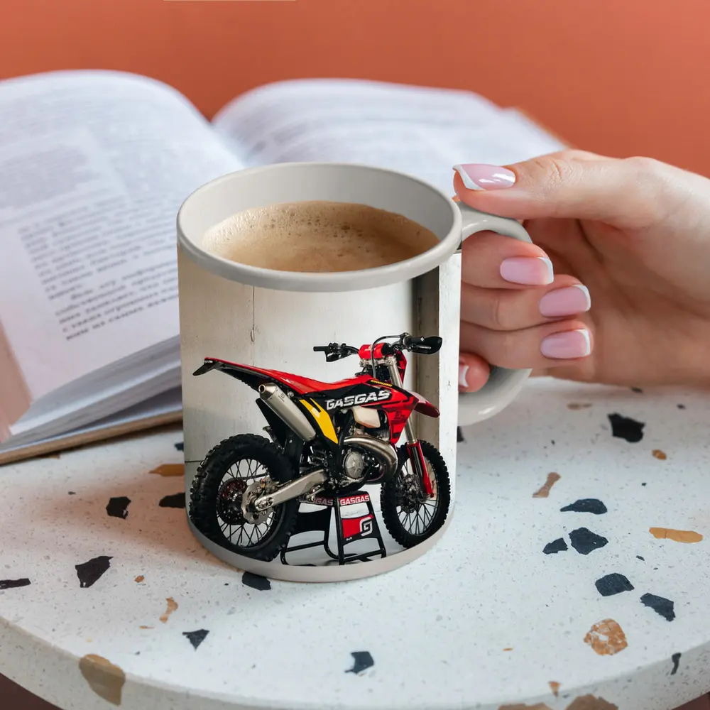 GASGAS Dirt Bike Red Motocross Garage – Mugs