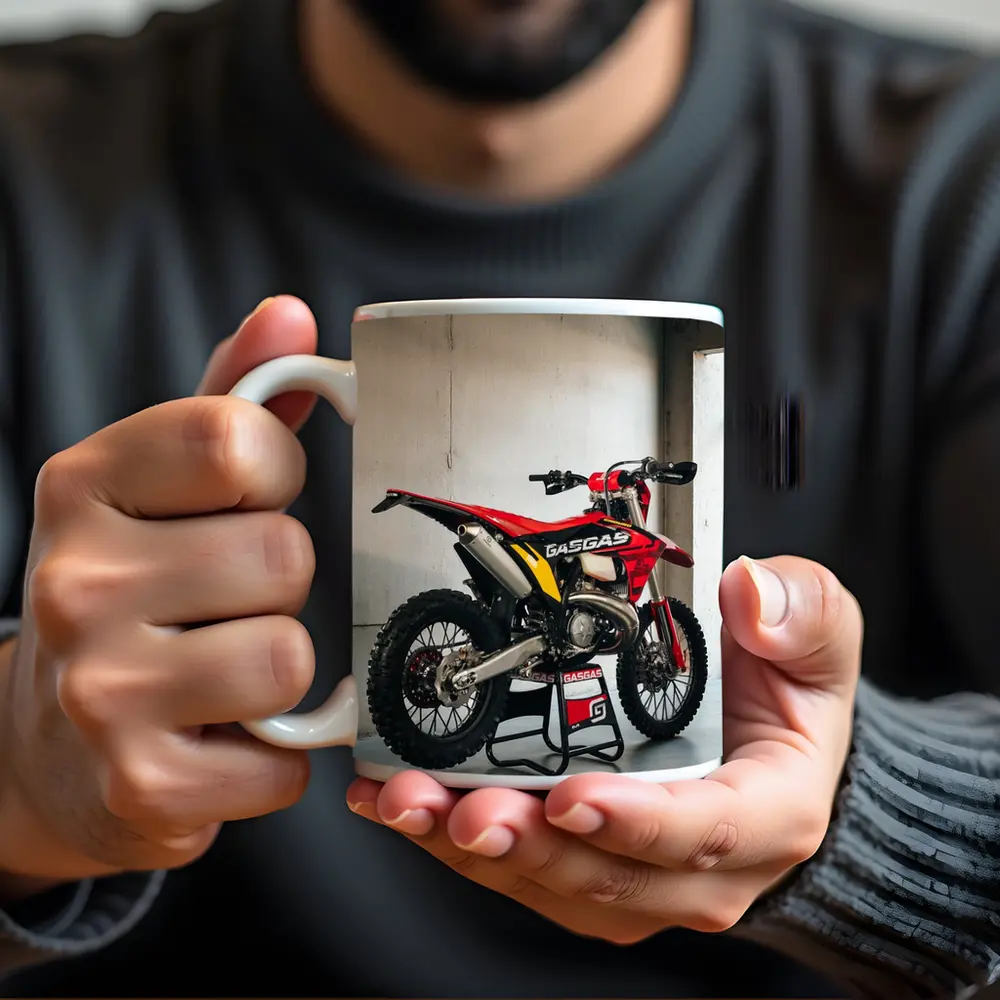 GASGAS Dirt Bike Red Motocross Garage – Mugs
