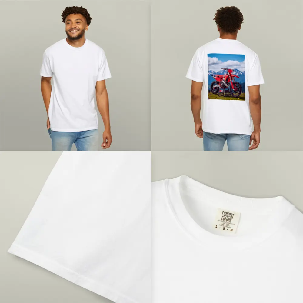 GASGAS Red Dirt Bike Alpine Mountain Backdrop – T-Shirts