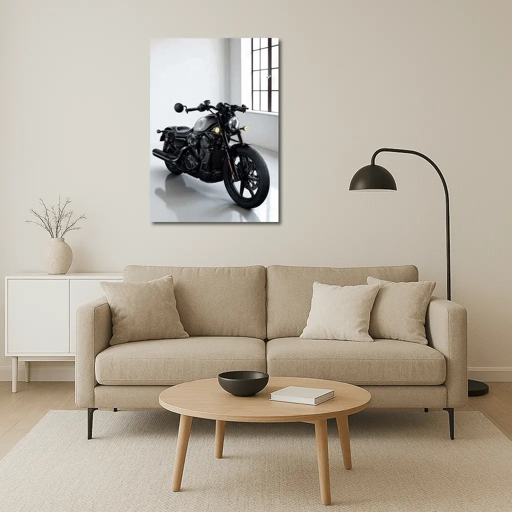 Harley Davidson Nightster Black Motorcycle Studio – Wall Art