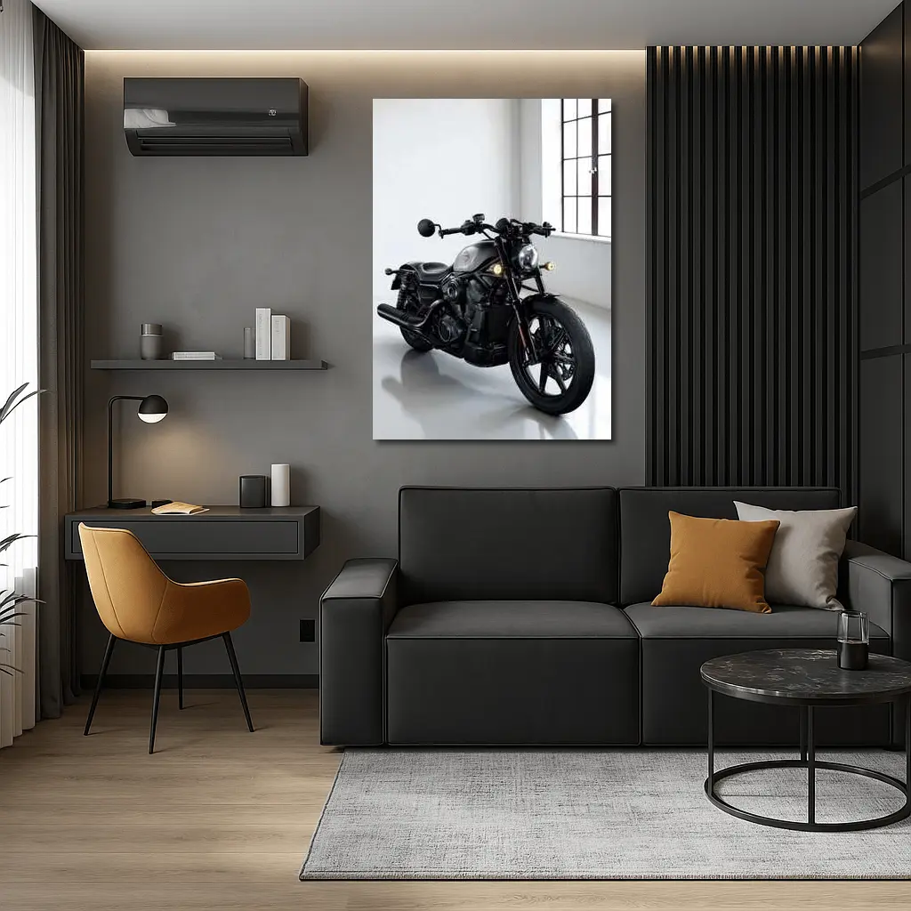 Harley Davidson Nightster Black Motorcycle Studio – Wall Art