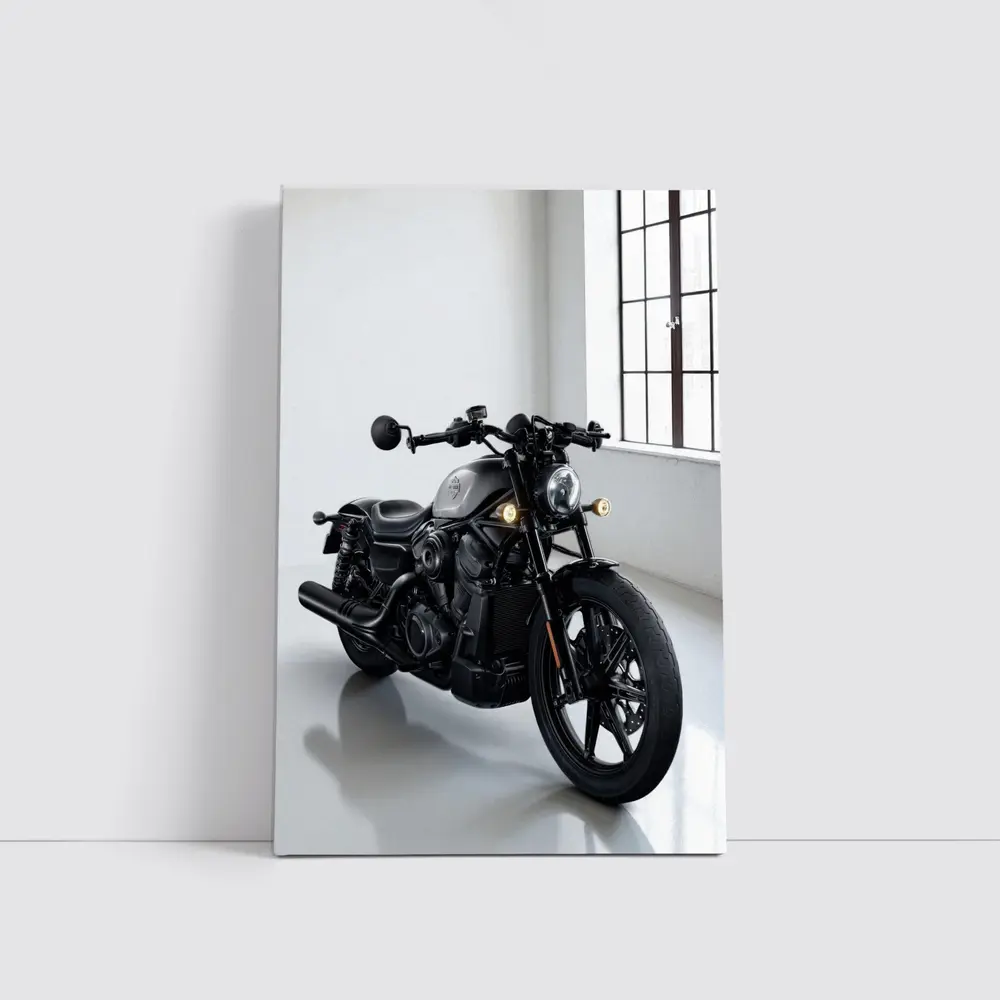 Harley Davidson Nightster Black Motorcycle Studio – Wall Art