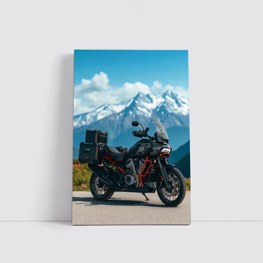 Harley Davidson Adventure Bike Mountain Pass – Wall Art