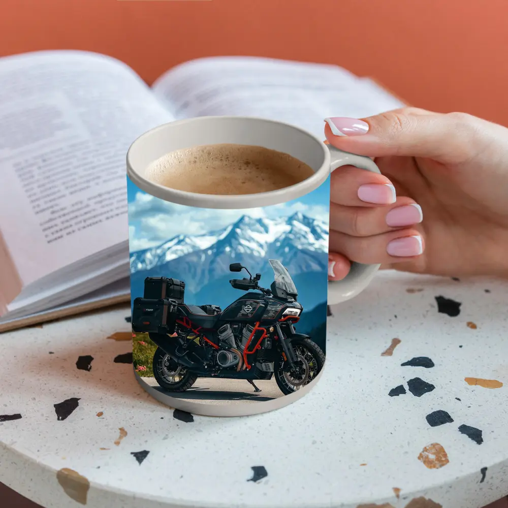 Harley Davidson Adventure Bike Mountain Pass – Mugs