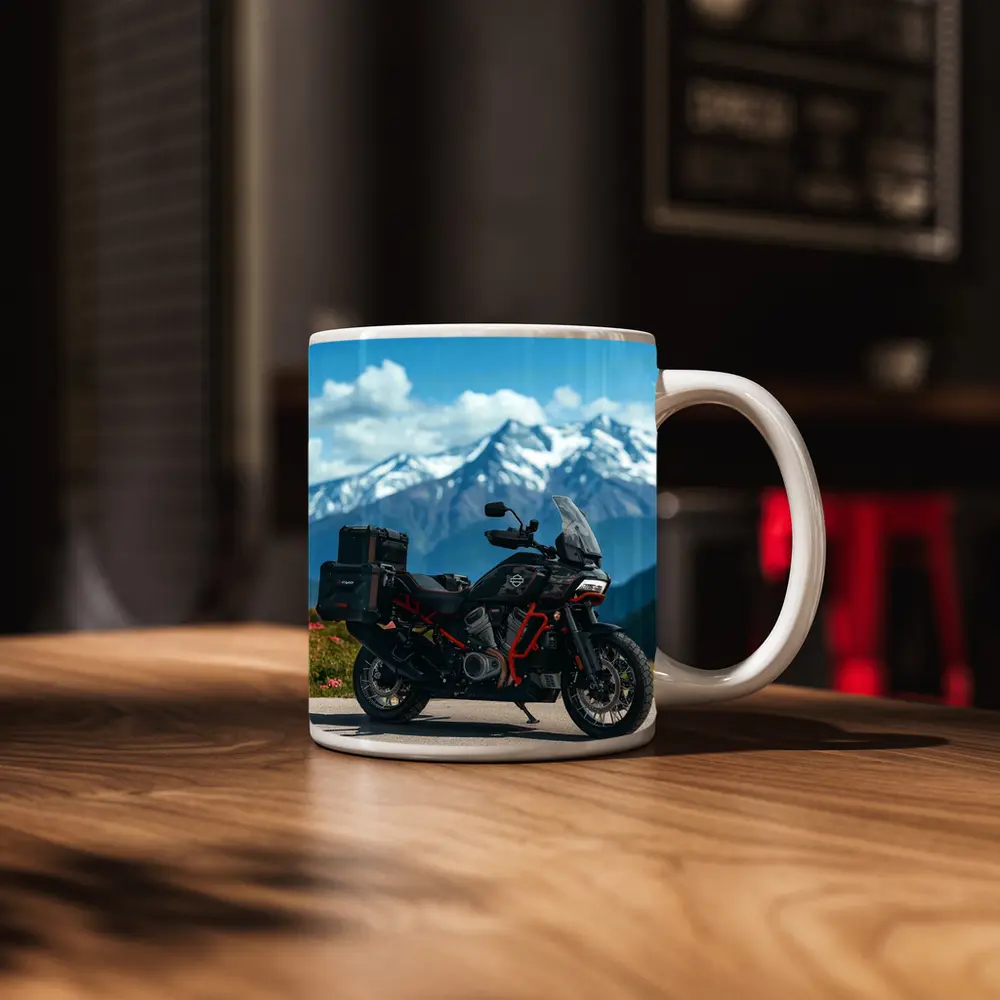 Harley Davidson Adventure Bike Mountain Pass – Mugs