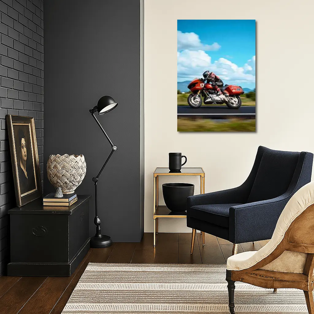 Harley Davidson Road Glide Racing Open Road – Wall Art