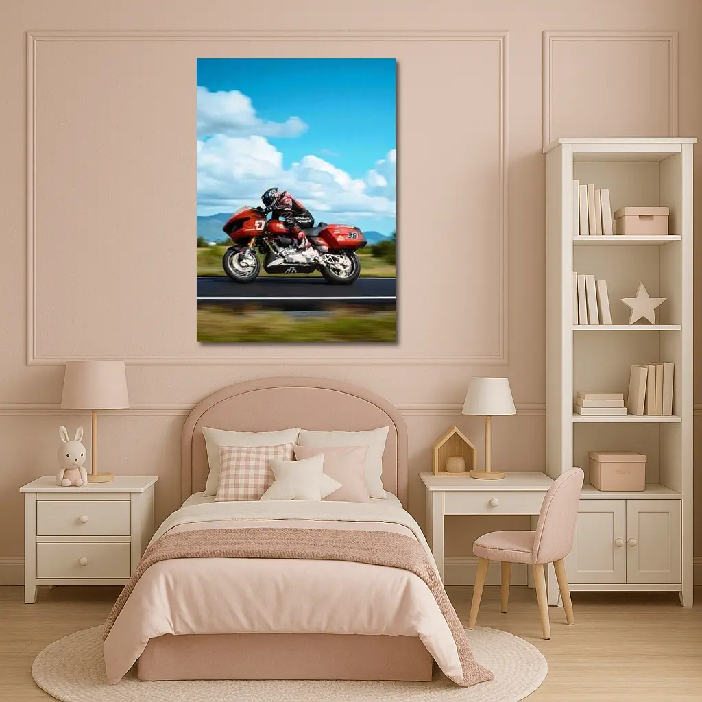 Harley Davidson Road Glide Racing Open Road – Wall Art