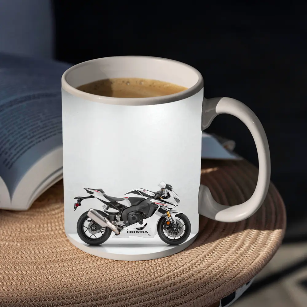 Honda CBR Sport Bike White Studio – Mugs