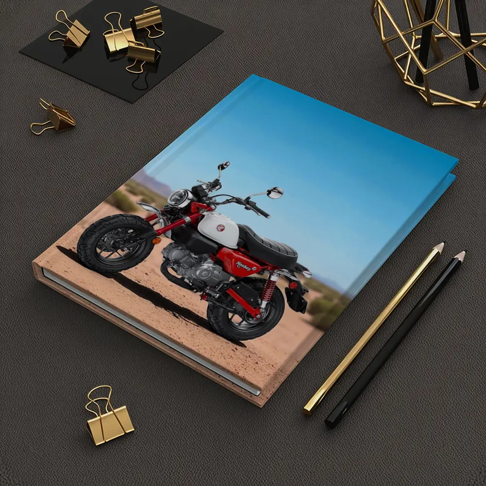 Honda Monkey Bike Desert Landscape – Notebooks