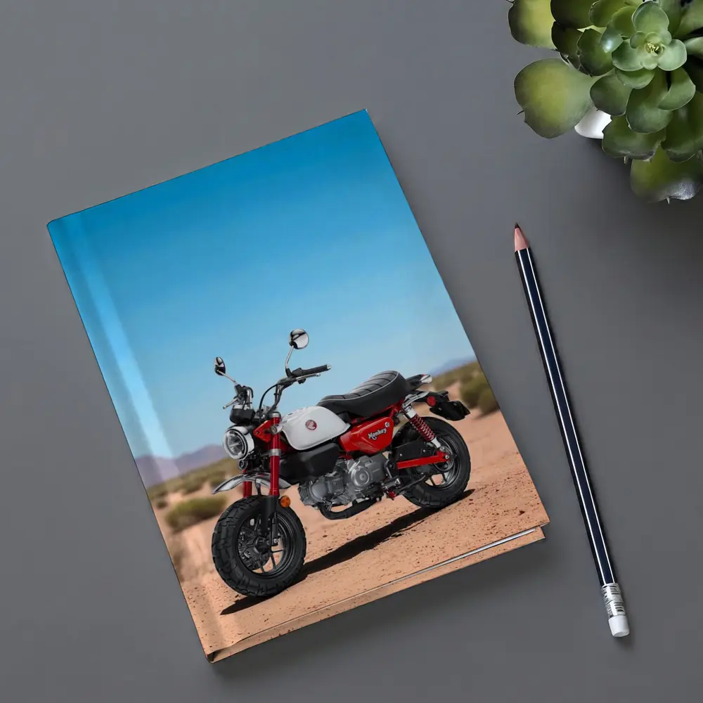 Honda Monkey Bike Desert Landscape – Notebooks