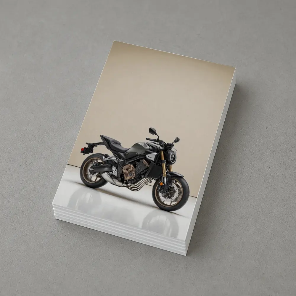 Honda CB650R Naked Bike Beige Studio – Postcards