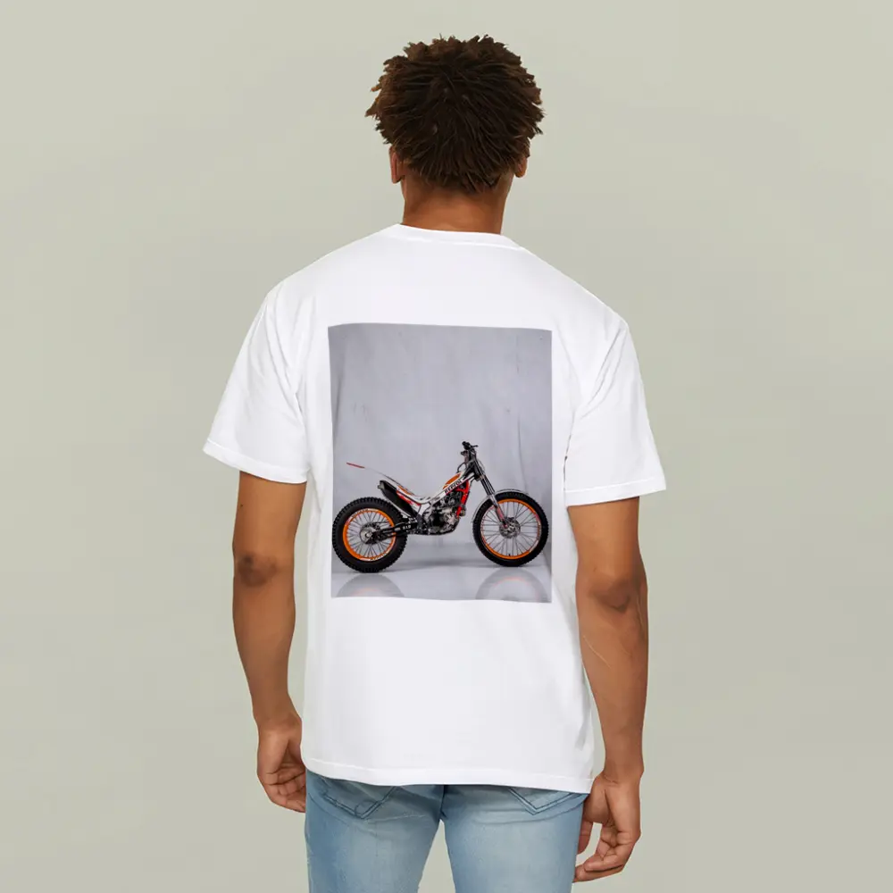Honda Repsol Trial Motorcycle White Studio Background – T-Shirts