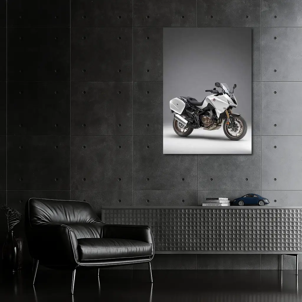 Honda NT1100 White Adventure Touring Motorcycle – Wall Art