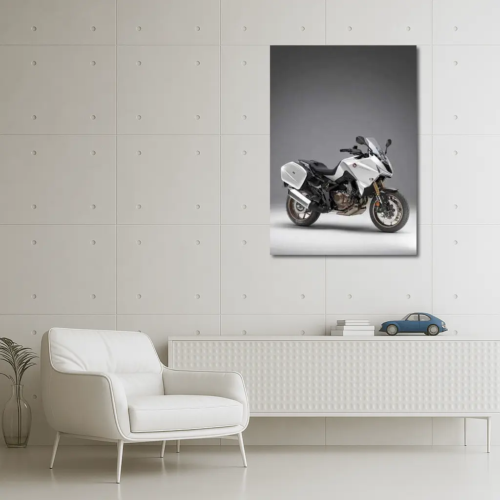 Honda NT1100 White Adventure Touring Motorcycle – Wall Art