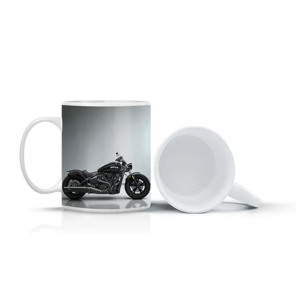 Indian Scout Bobber Black Motorcycle Studio – Mugs